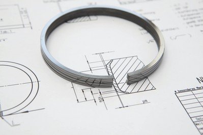 Coated piston ring